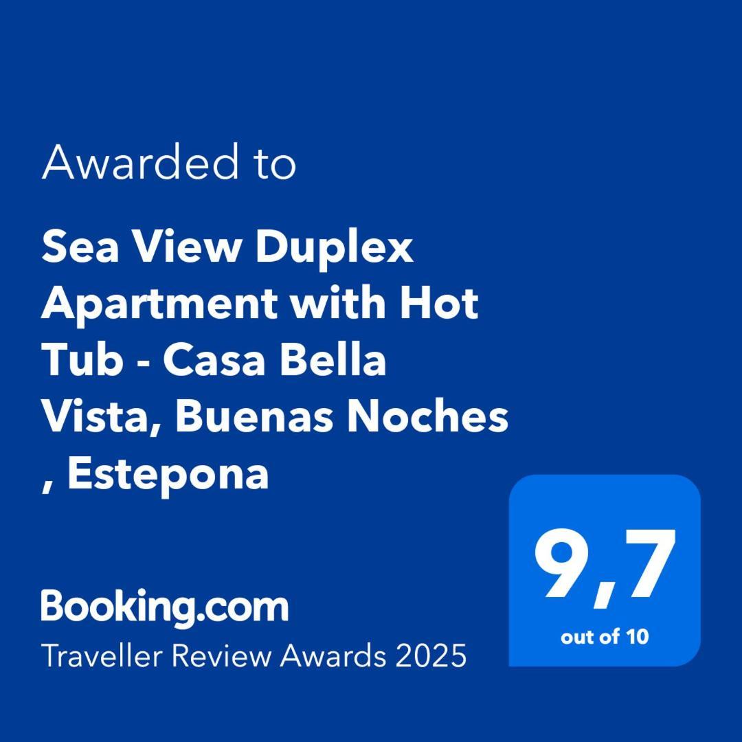 Sea View Penthouse Apartment With Hot Tub - Casa Bella Vista, Buenas Noches , Естепона Екстериор снимка